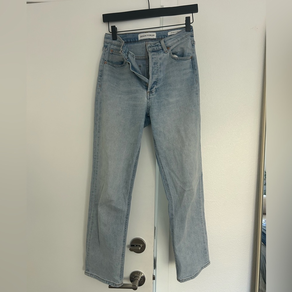 Arlo Hi-Rise Straight Denim Forum Jeans